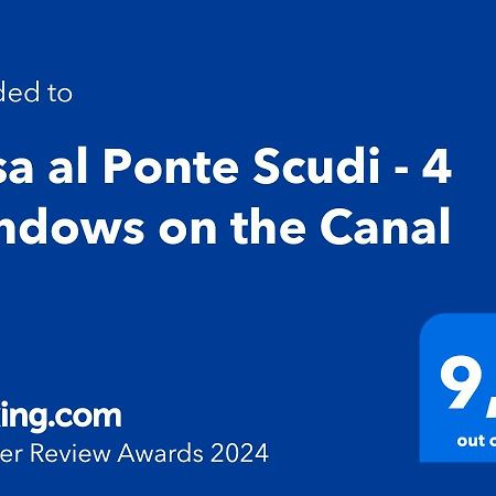 Casa Al Ponte Scudi - 4 Windows On The Canal Venesia Bagian luar foto